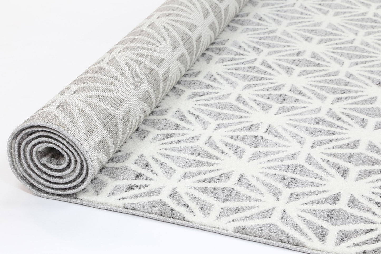 Grey Modern Web Power Loomed Rug - Nova Rugs