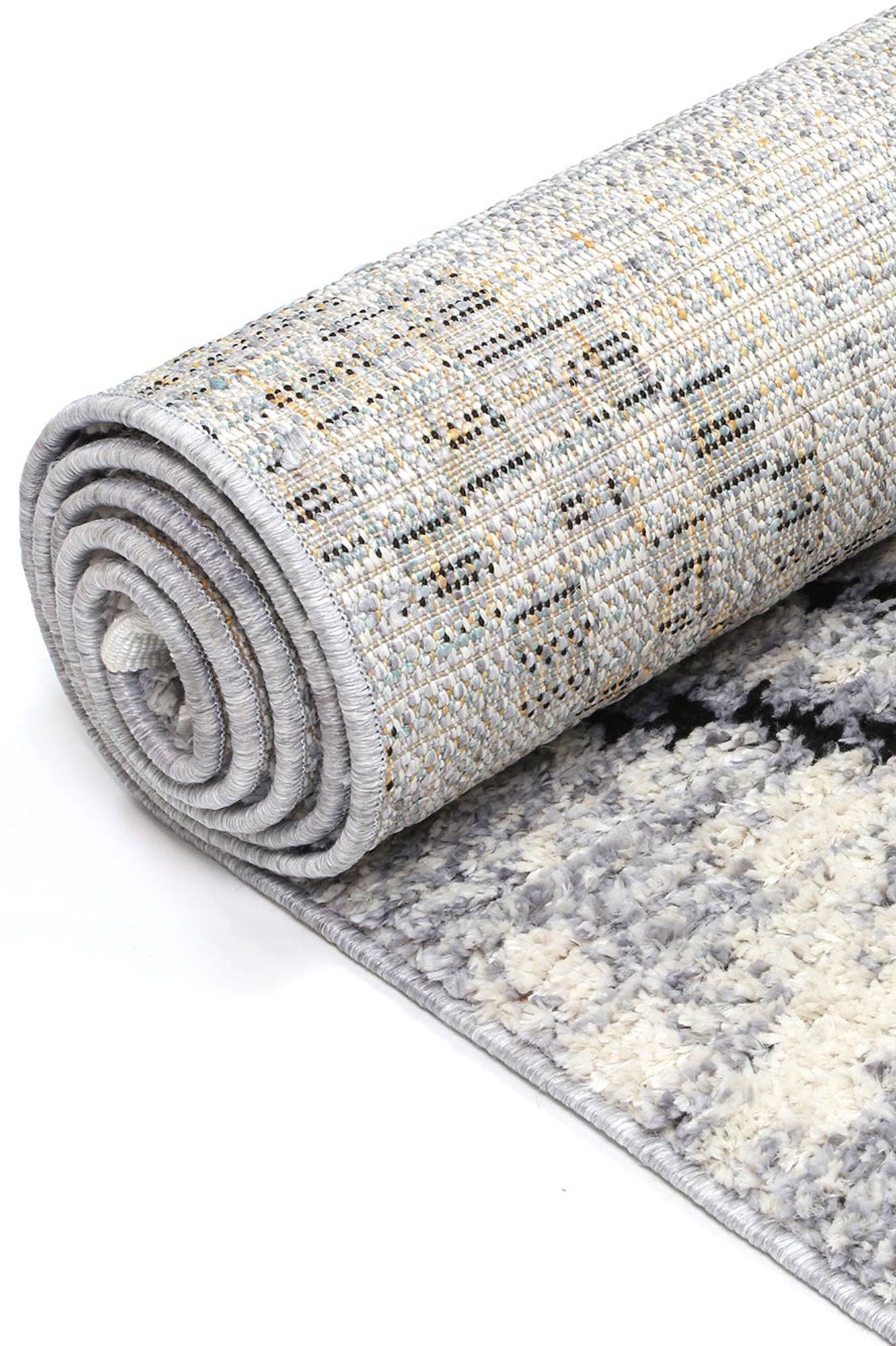 Grey Myk Diamond Rug - Nova Rugs