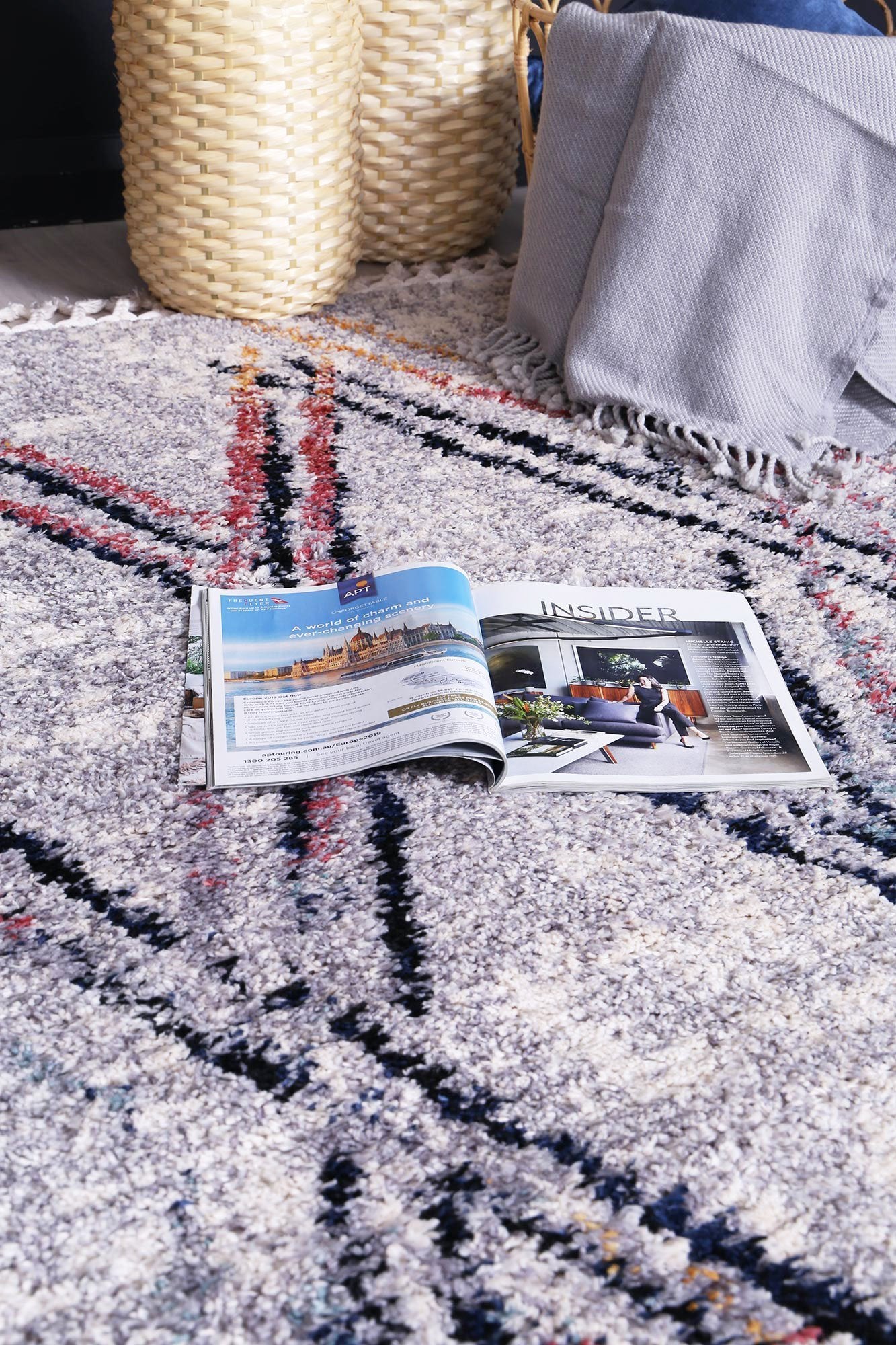 Grey Myk Geometric Rug - Nova Rugs