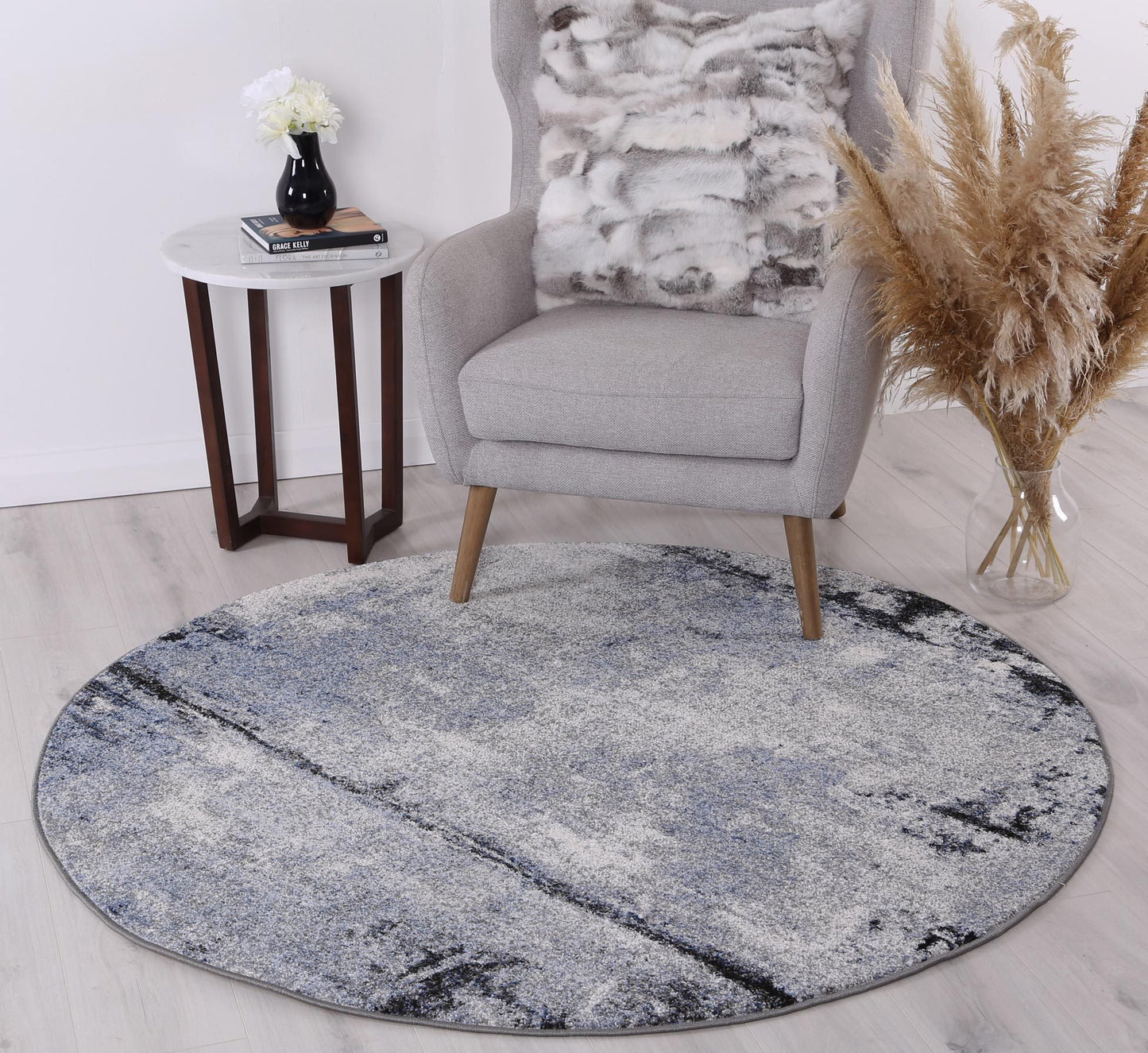 Grey Raw Boston Rug - Nova Rugs