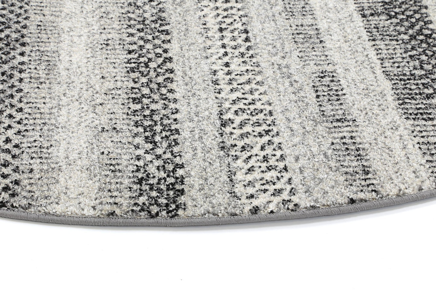 Grey Simone XII Round Rug - Nova Rugs