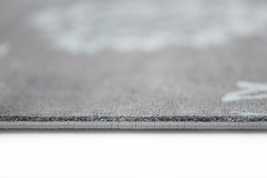 Grey Usma Aqua Silk Rug - Nova Rugs