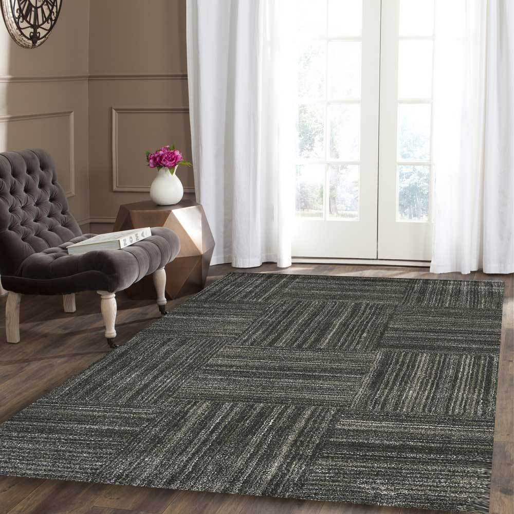 Habit Modern Rug, Black - Nova Rugs