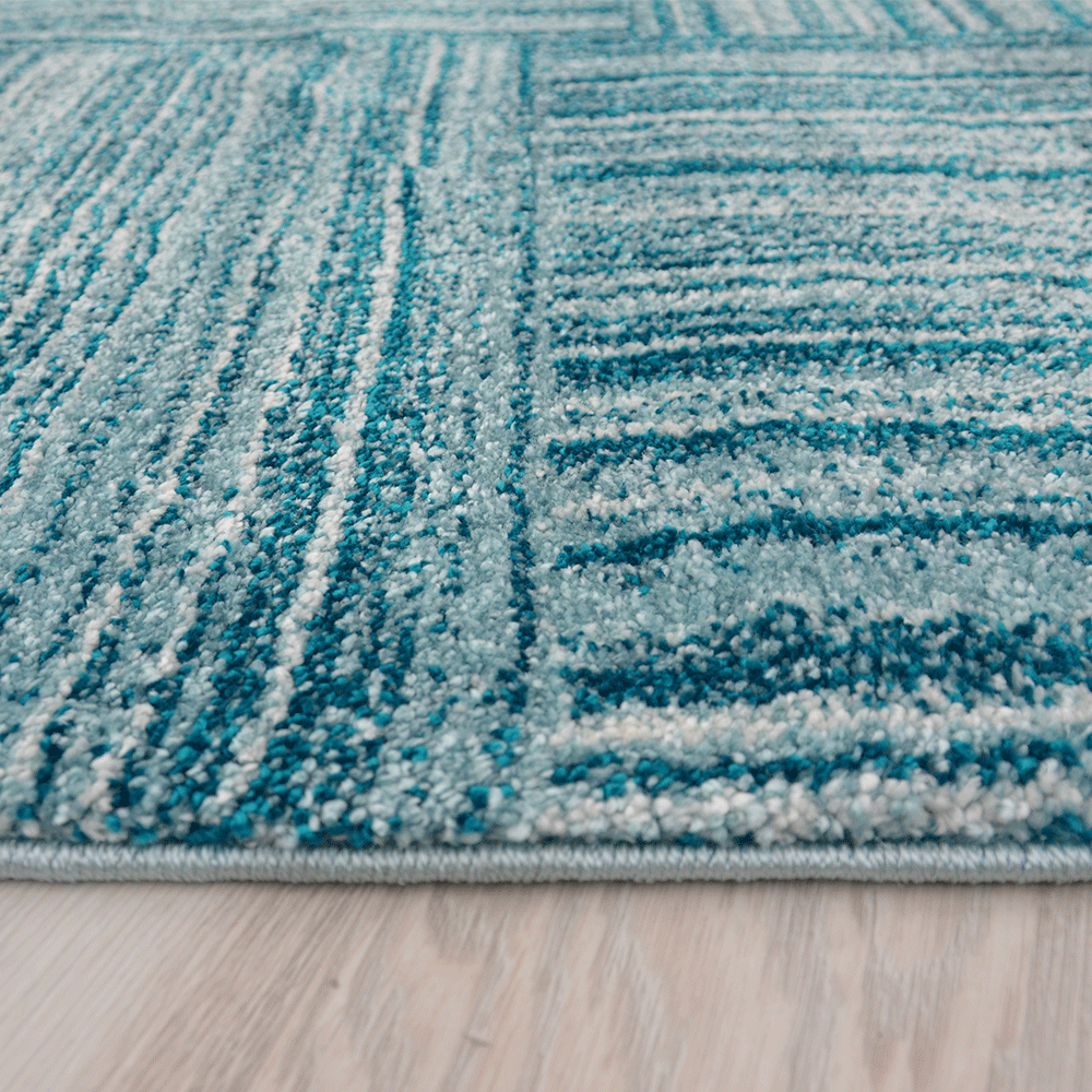 Habit Modern Rug, Blue - Nova Rugs