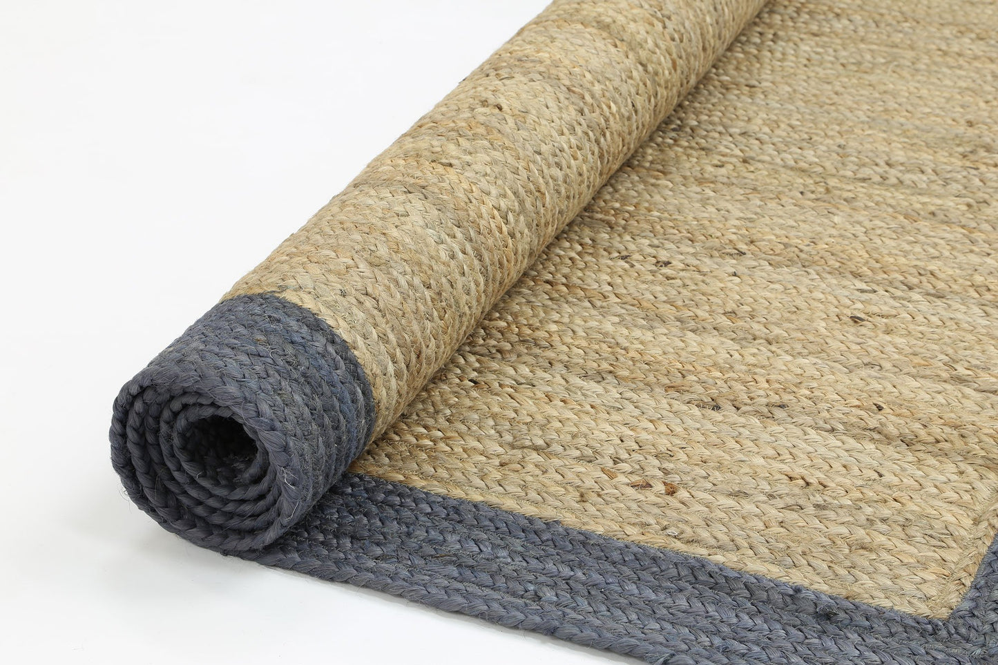 Hampton I Reversible Jute Rug, Grey - Nova Rugs