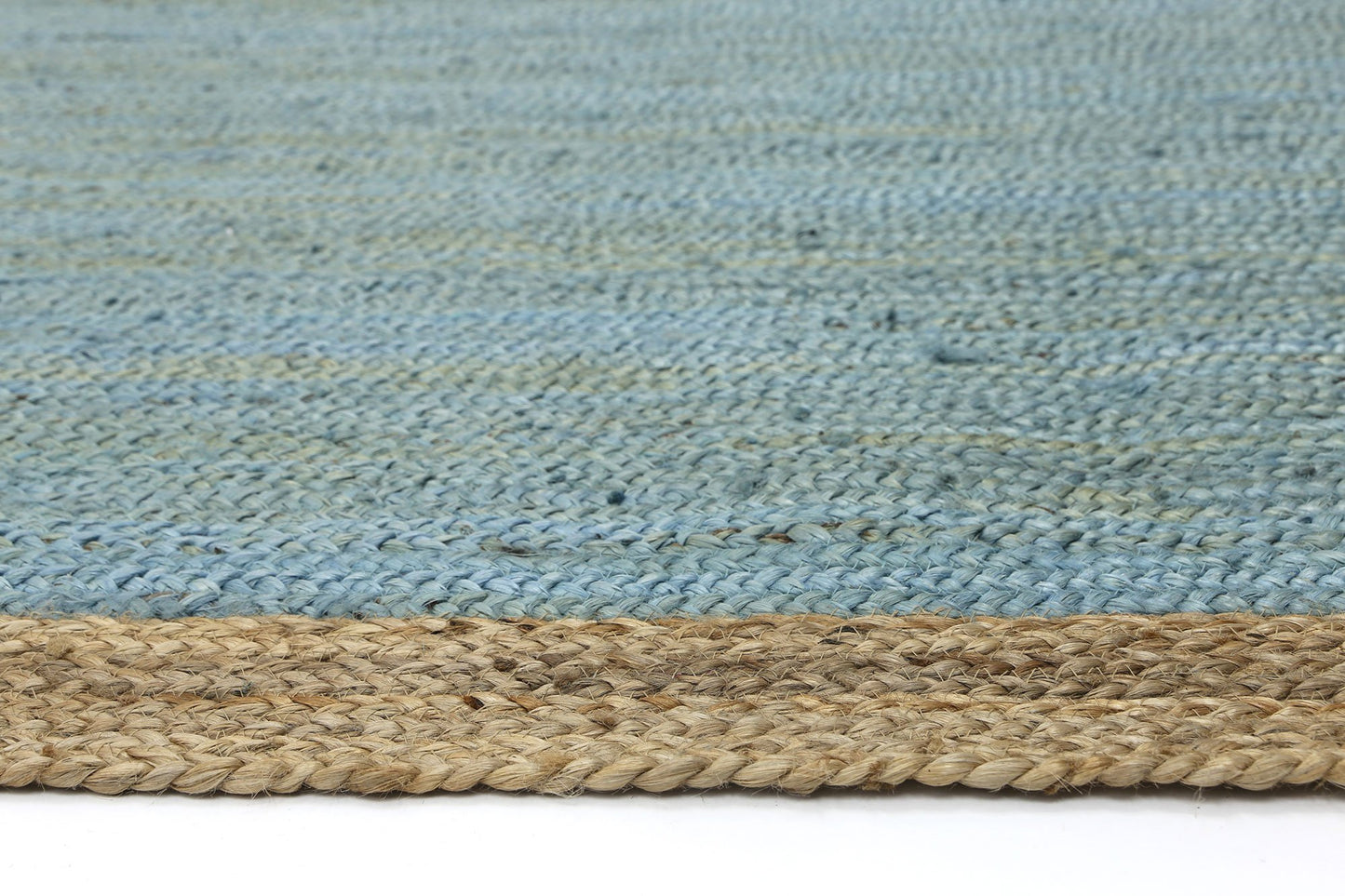 Hampton II Reversible Jute Rug, Blue - Nova Rugs
