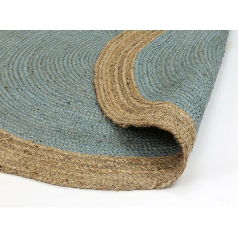Hampton II Reversible Jute Rug, Blue - Nova Rugs