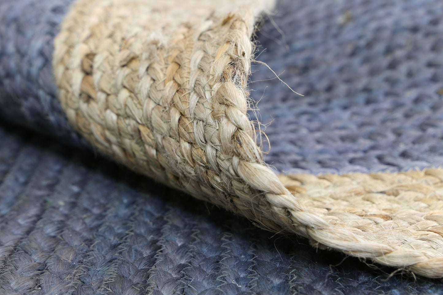 Hampton II Reversible Jute Rug, Grey - Nova Rugs