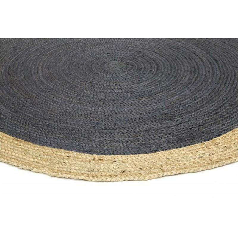Hampton II Reversible Jute Rug, Grey - Nova Rugs