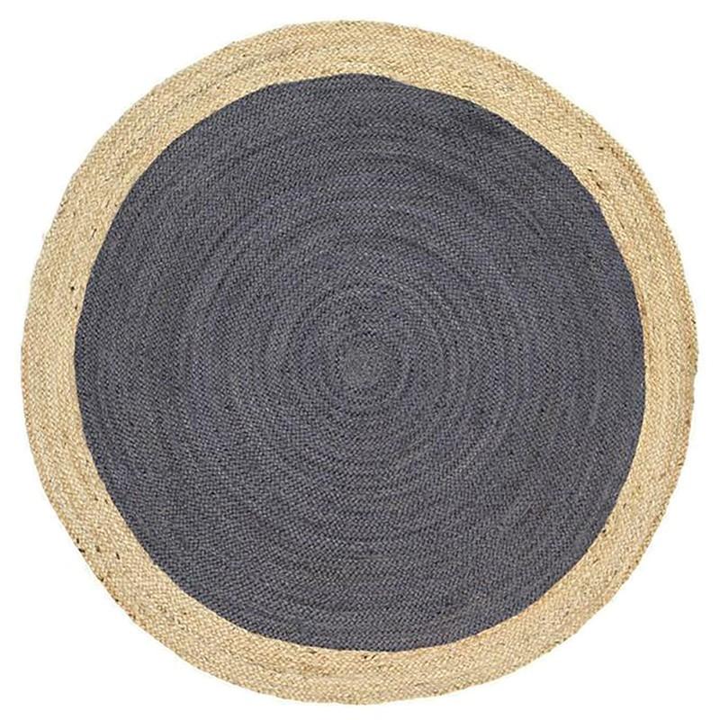 Hampton II Reversible Jute Rug, Grey - Nova Rugs