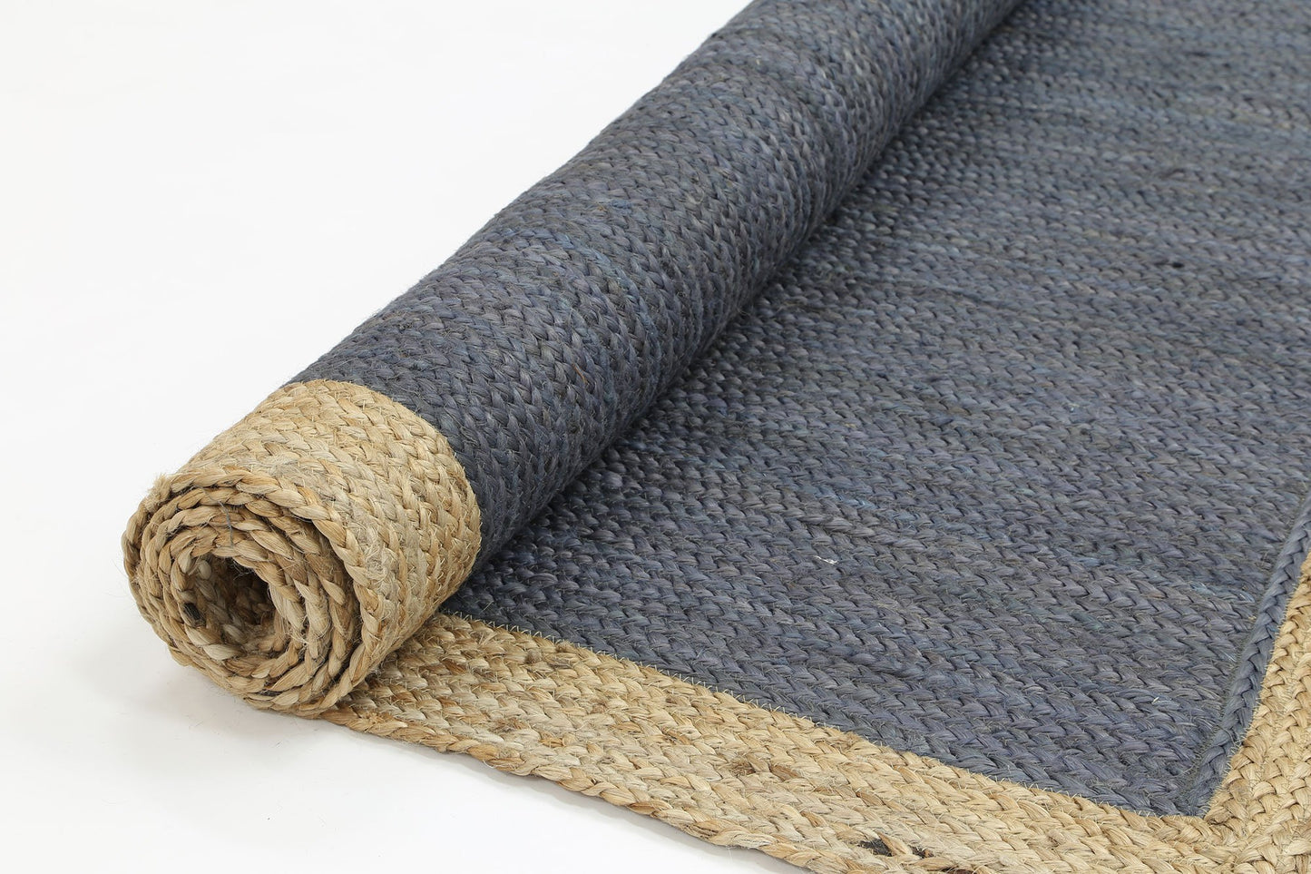 Hampton II Reversible Jute Rug, Grey - Nova Rugs