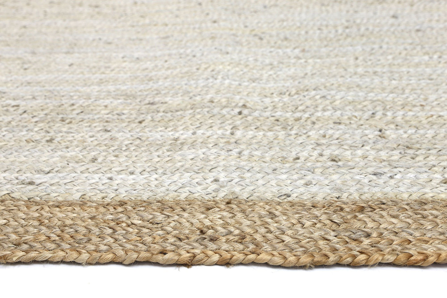 Hampton II Reversible Jute Rug, Pearl - Nova Rugs