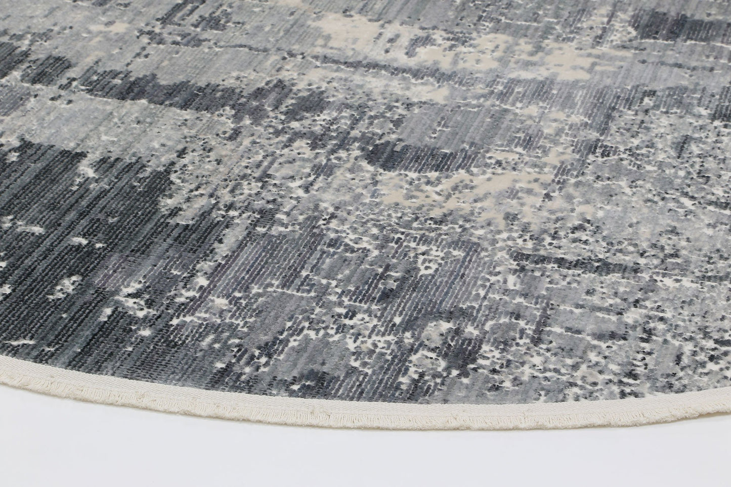Hawkins Modern Round Rug, Blue - Nova Rugs