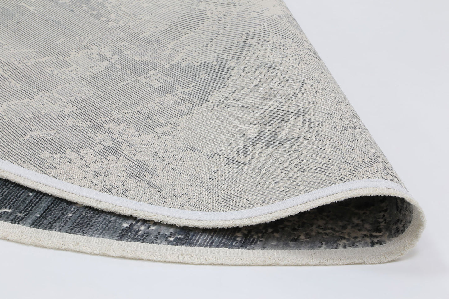 Hawkins Modern Round Rug, Blue - Nova Rugs