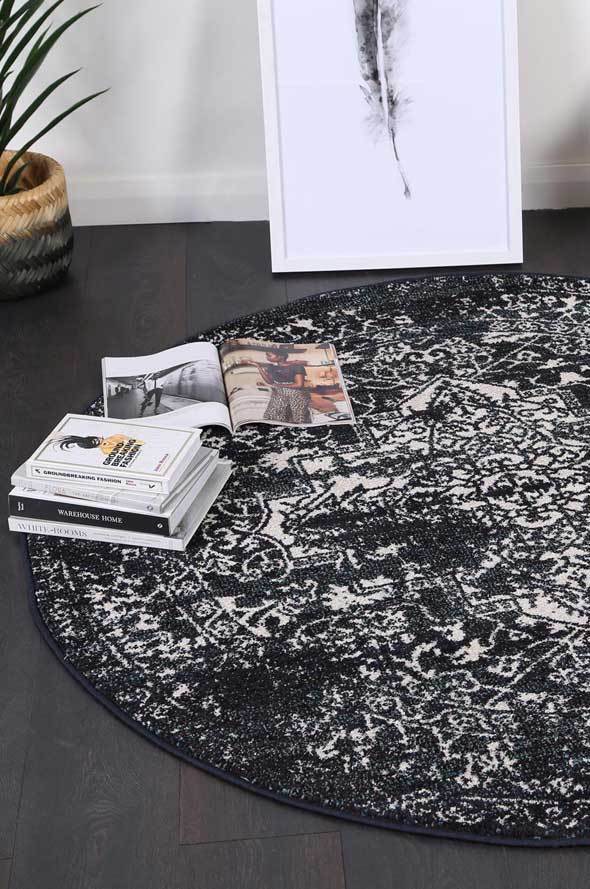 Indigo Simone VI Round Rug - Nova Rugs