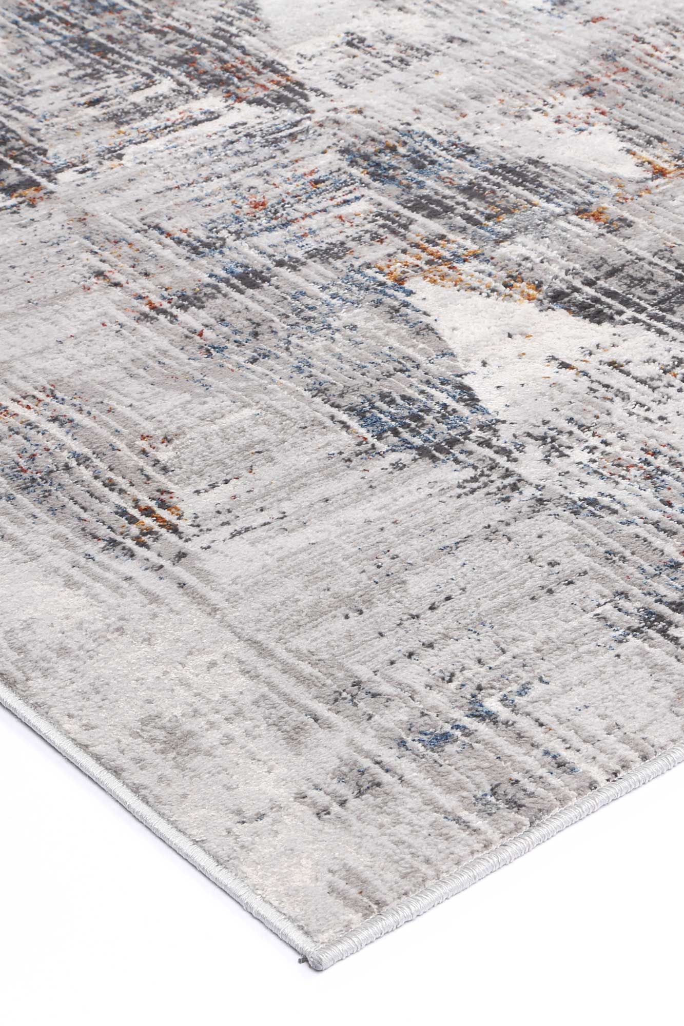 Isaiah Grey Multi Diamond Transitional Rug - Nova Rugs