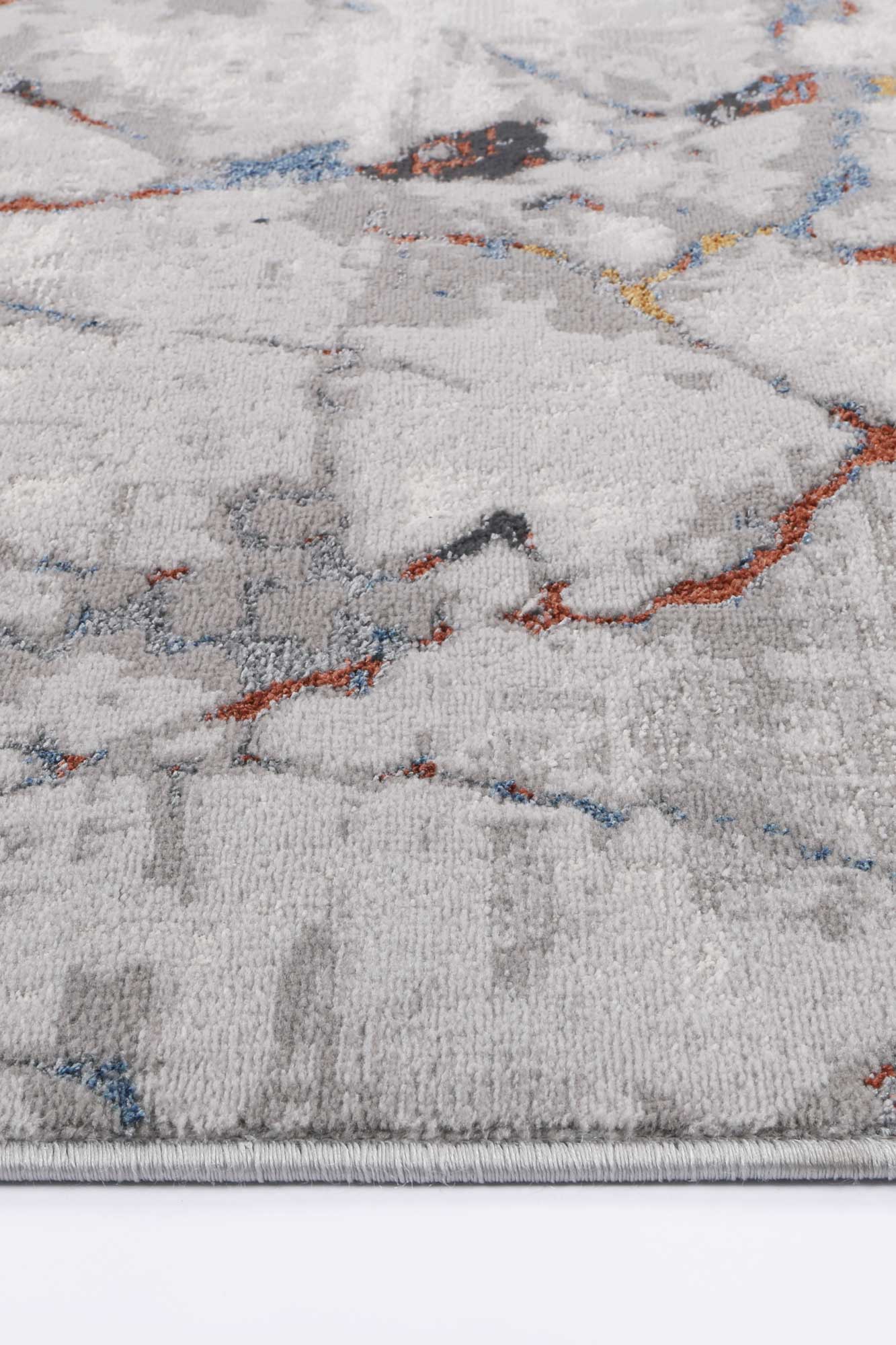 Isaiah Grey Multi Marble Rug - Nova Rugs