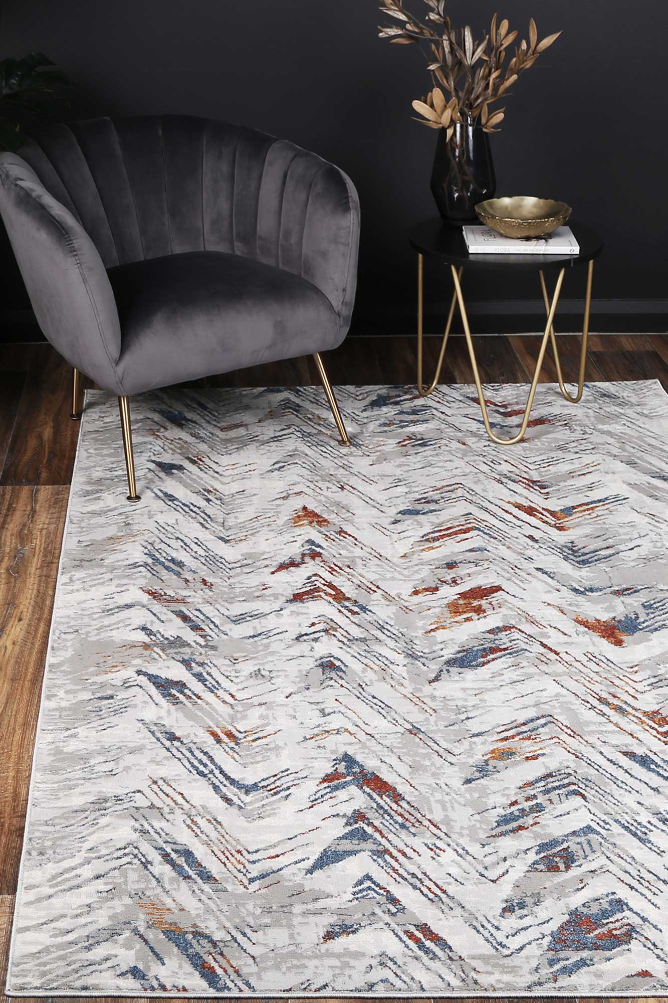 Isaiah Grey Multi Rug - Nova Rugs