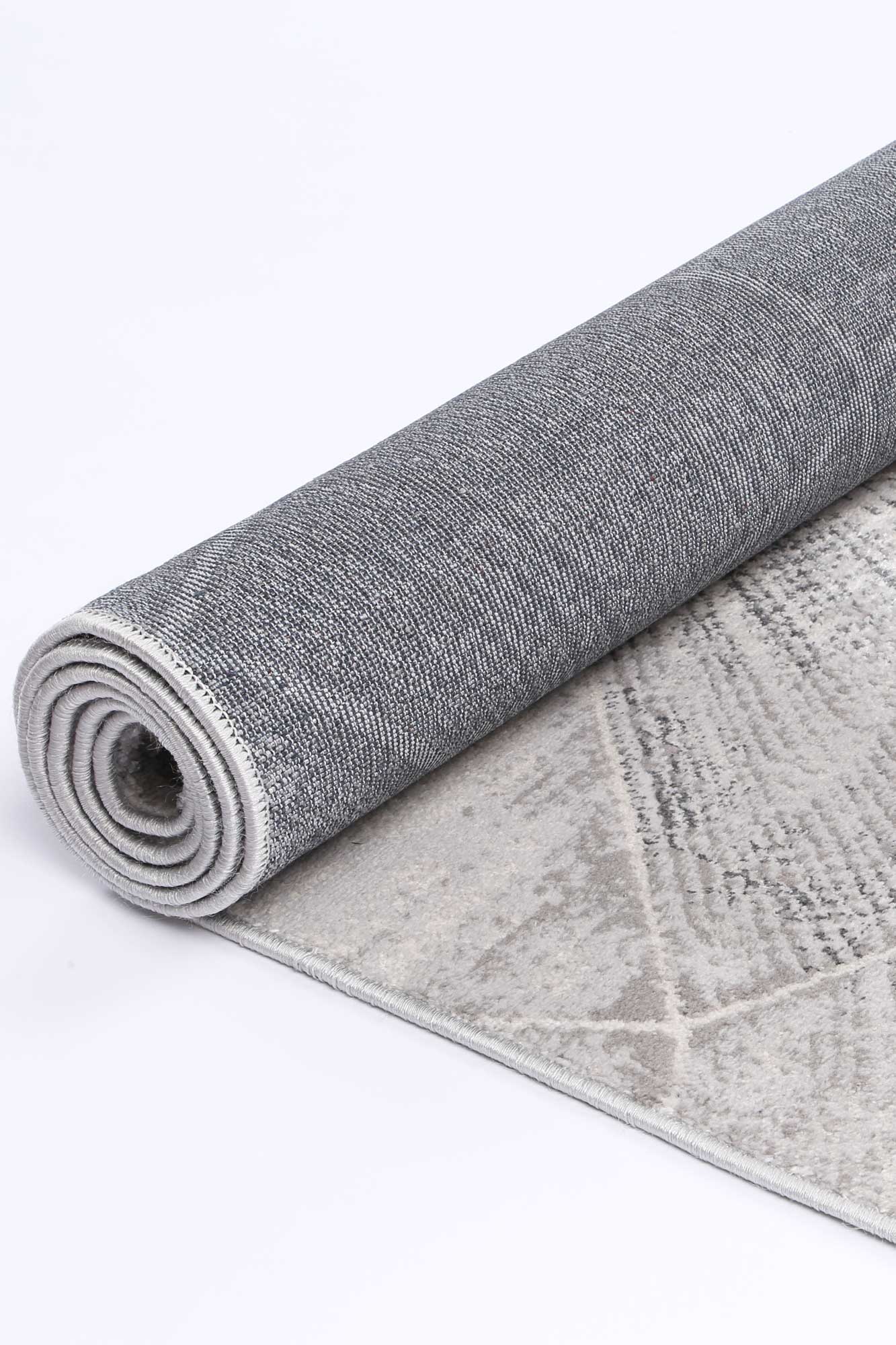 Isaiah Grey Tiled Geometric Rug - Nova Rugs