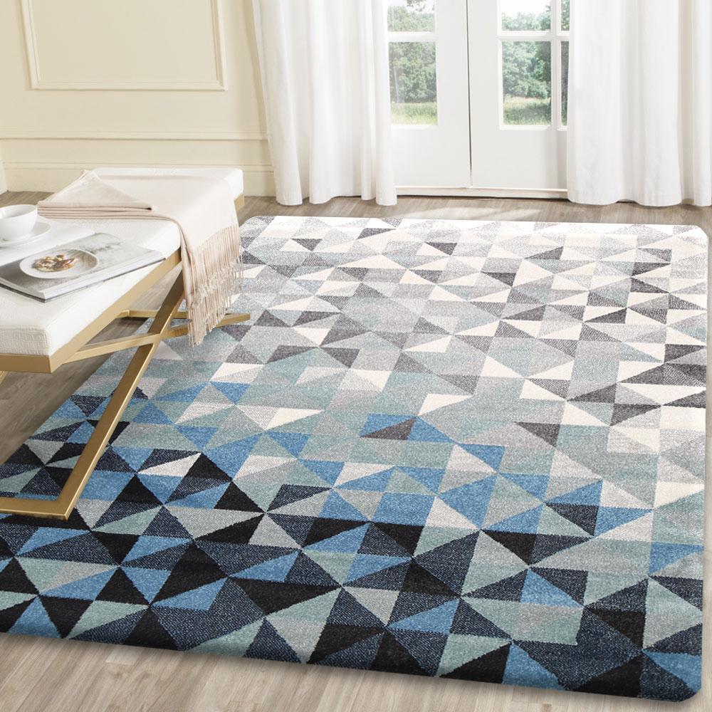 Lakens Modern Rug, Blue - Nova Rugs