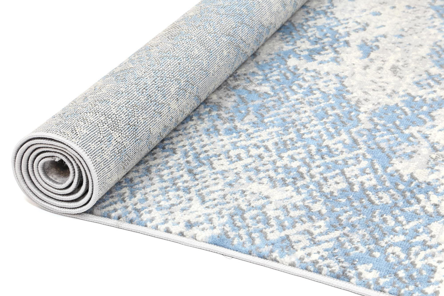 Light Blue & Grey Elise Abstract Rug - Nova Rugs