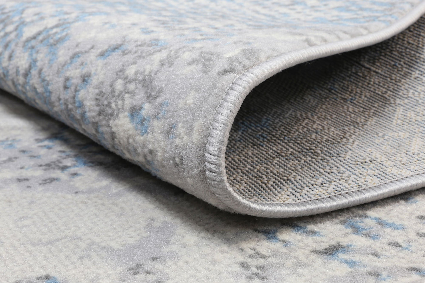 Light Blue & Grey Elise Abstract Rug - Nova Rugs