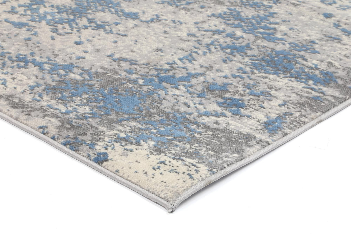 Light Blue & Grey Elise Abstract Rug - Nova Rugs