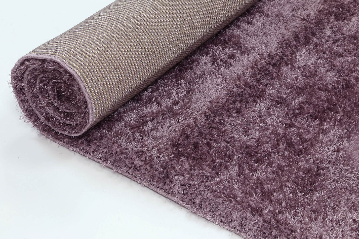 Lilac Eden Soft Shag Rug - Nova Rugs