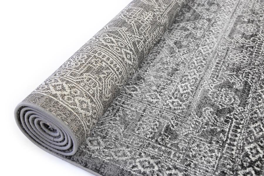Linden Modern Classic Rug, Charcoal - Nova Rugs