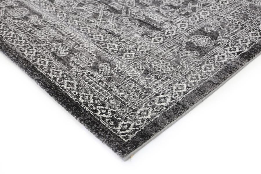 Linden Modern Classic Rug, Charcoal - Nova Rugs