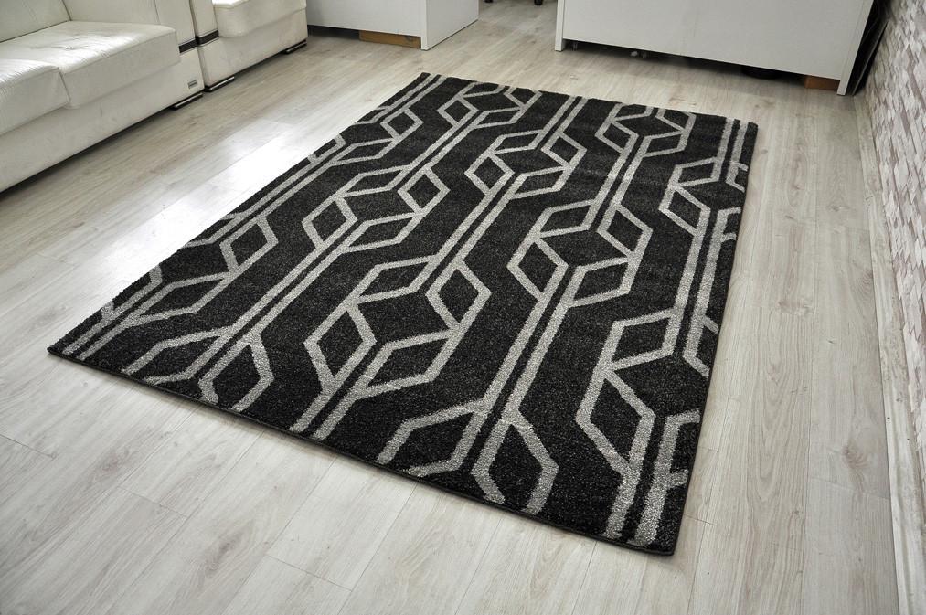 Martha Modern Rug, Black - Nova Rugs