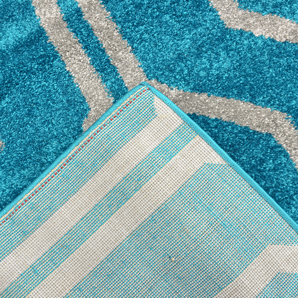 Martha Modern Rug, Teal - Nova Rugs