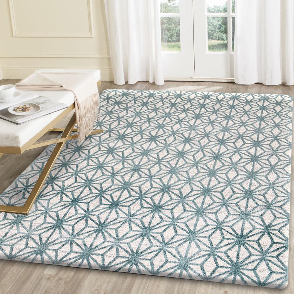 Maximo Modern Rug, Aqua - Nova Rugs