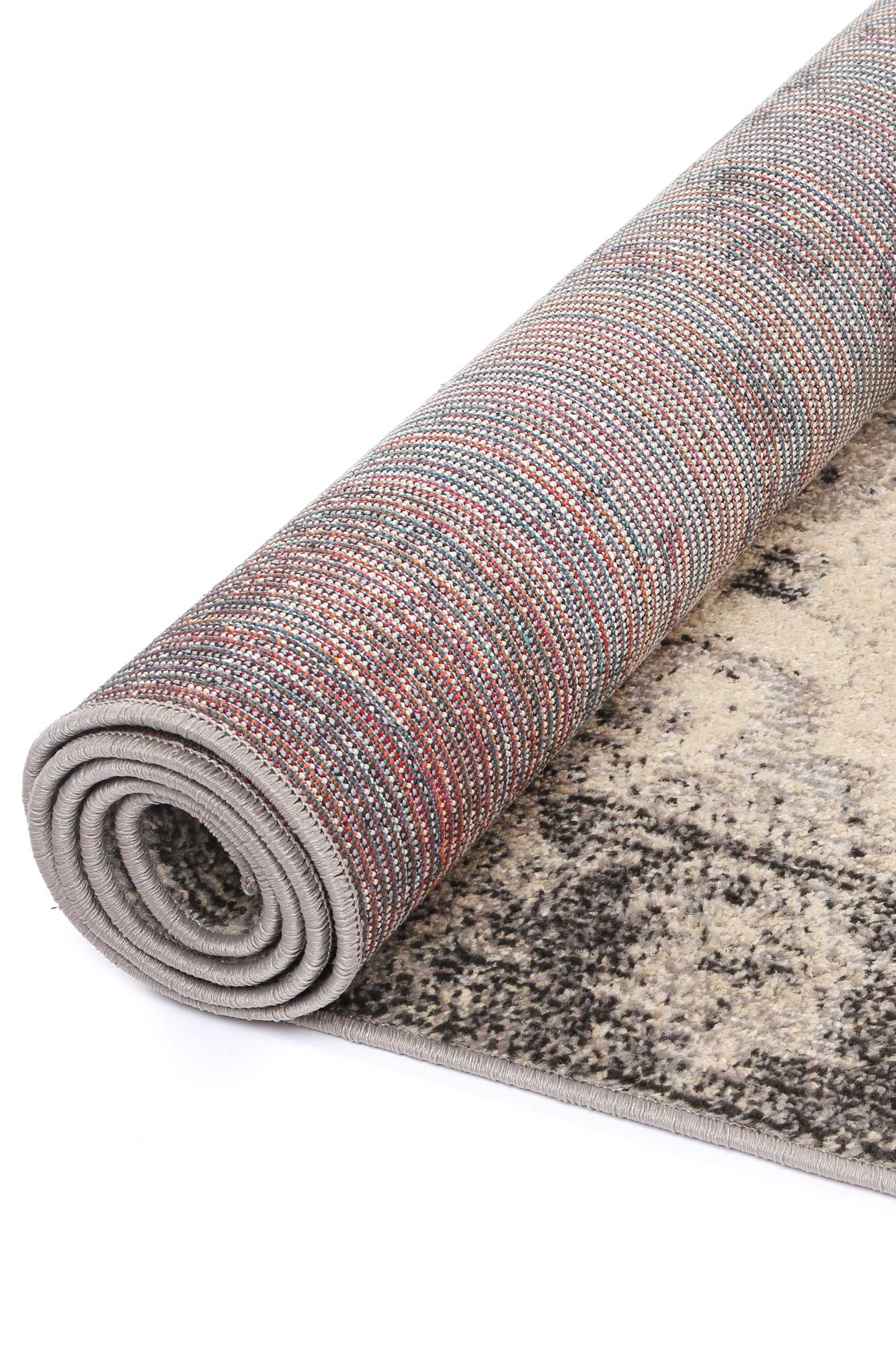 Micah Beige/Black Traditional Rug - Nova Rugs