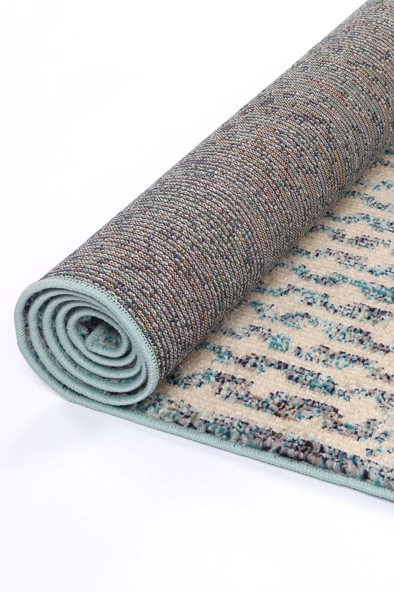 Micah Multi Blue Geometric Rug - Nova Rugs