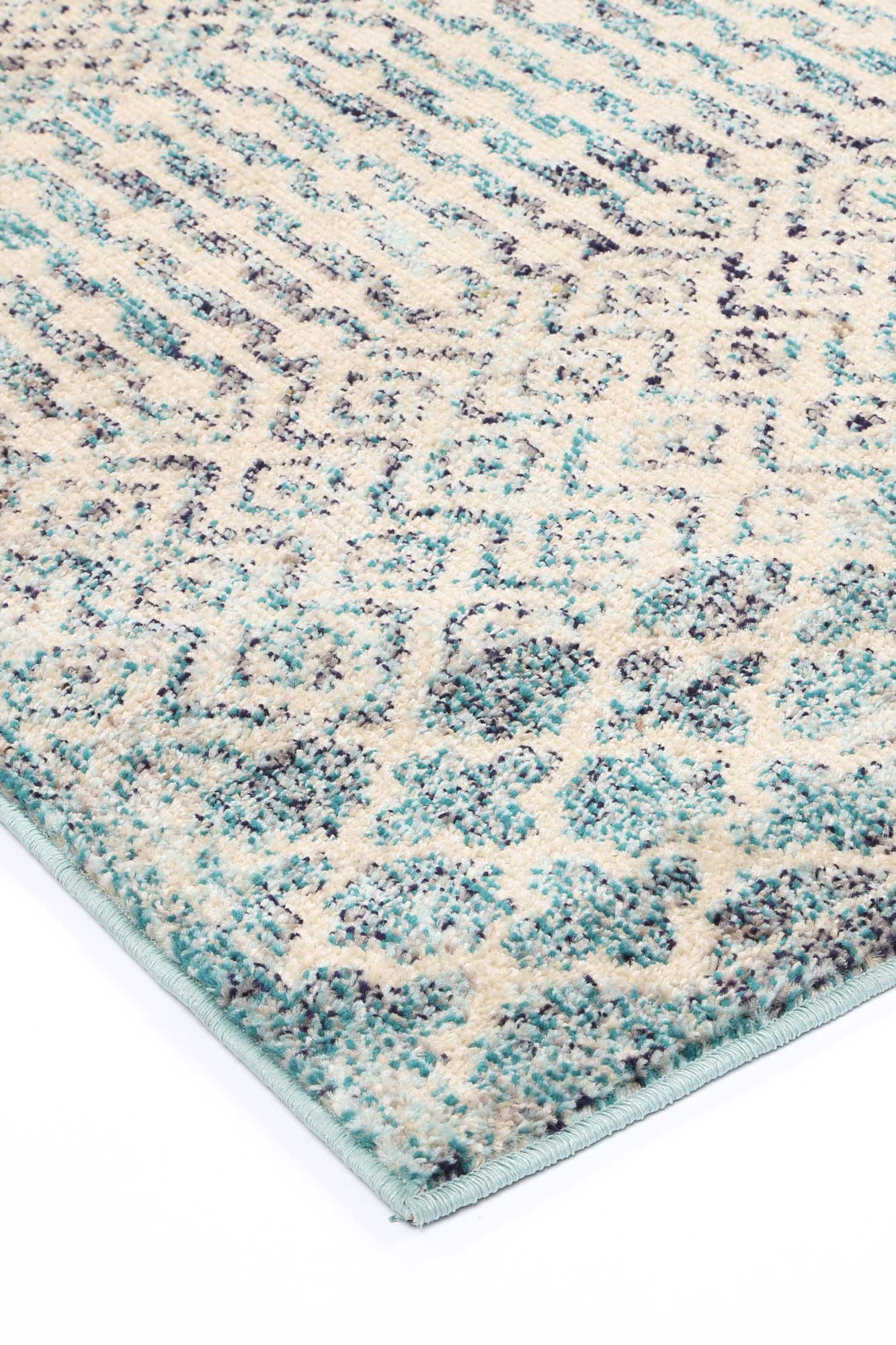 Micah Multi Blue Geometric Rug - Nova Rugs
