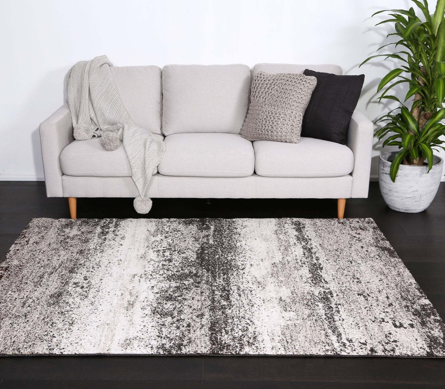 Monroe Abstract Rug, Beige - Nova Rugs