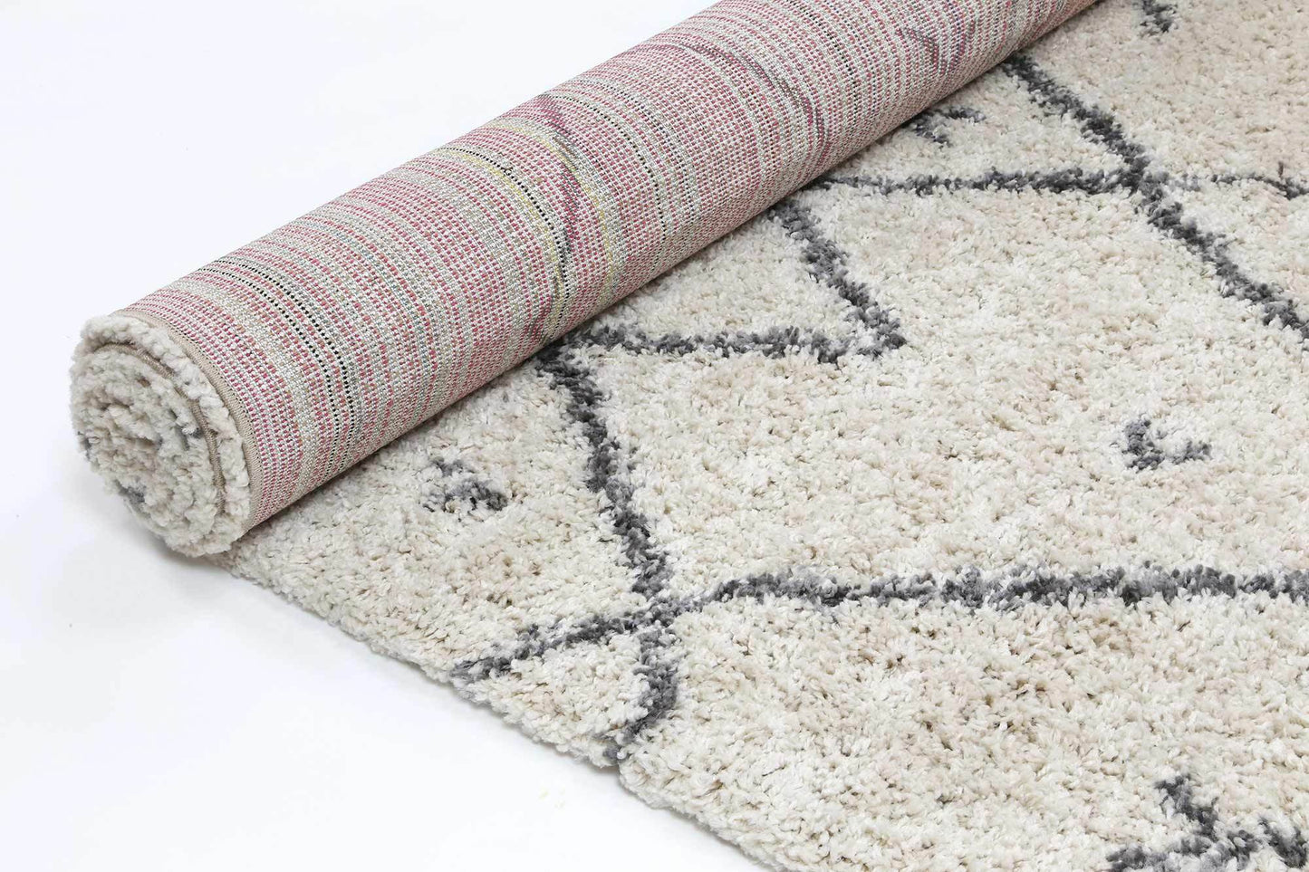 Nadira Shag Rug, Cream - Nova Rugs