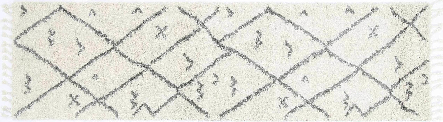 Nadira Shag Rug, Cream - Nova Rugs
