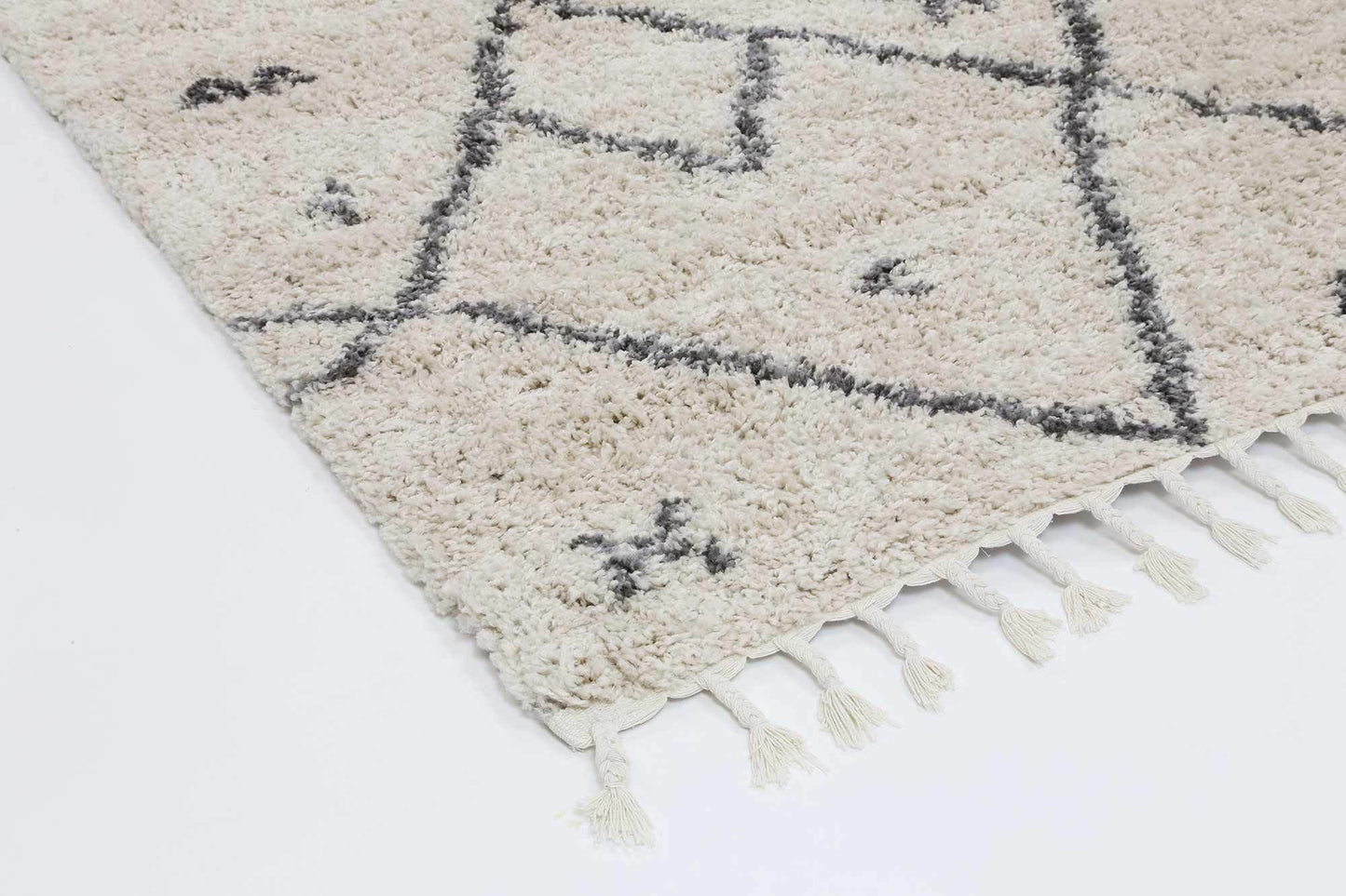 Nadira Shag Rug, Cream - Nova Rugs