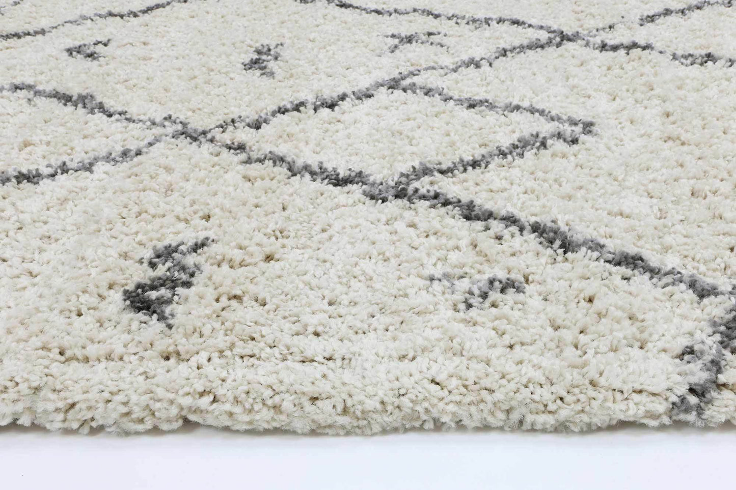 Nadira Shag Rug, Cream - Nova Rugs
