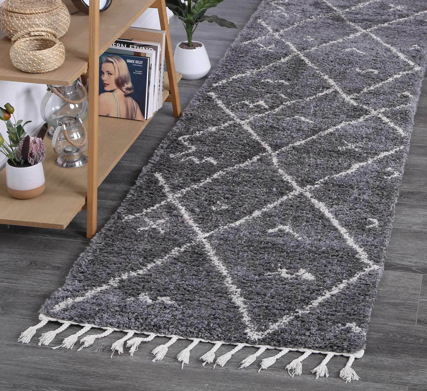 Nadira Shag Rug, D. Grey - Nova Rugs