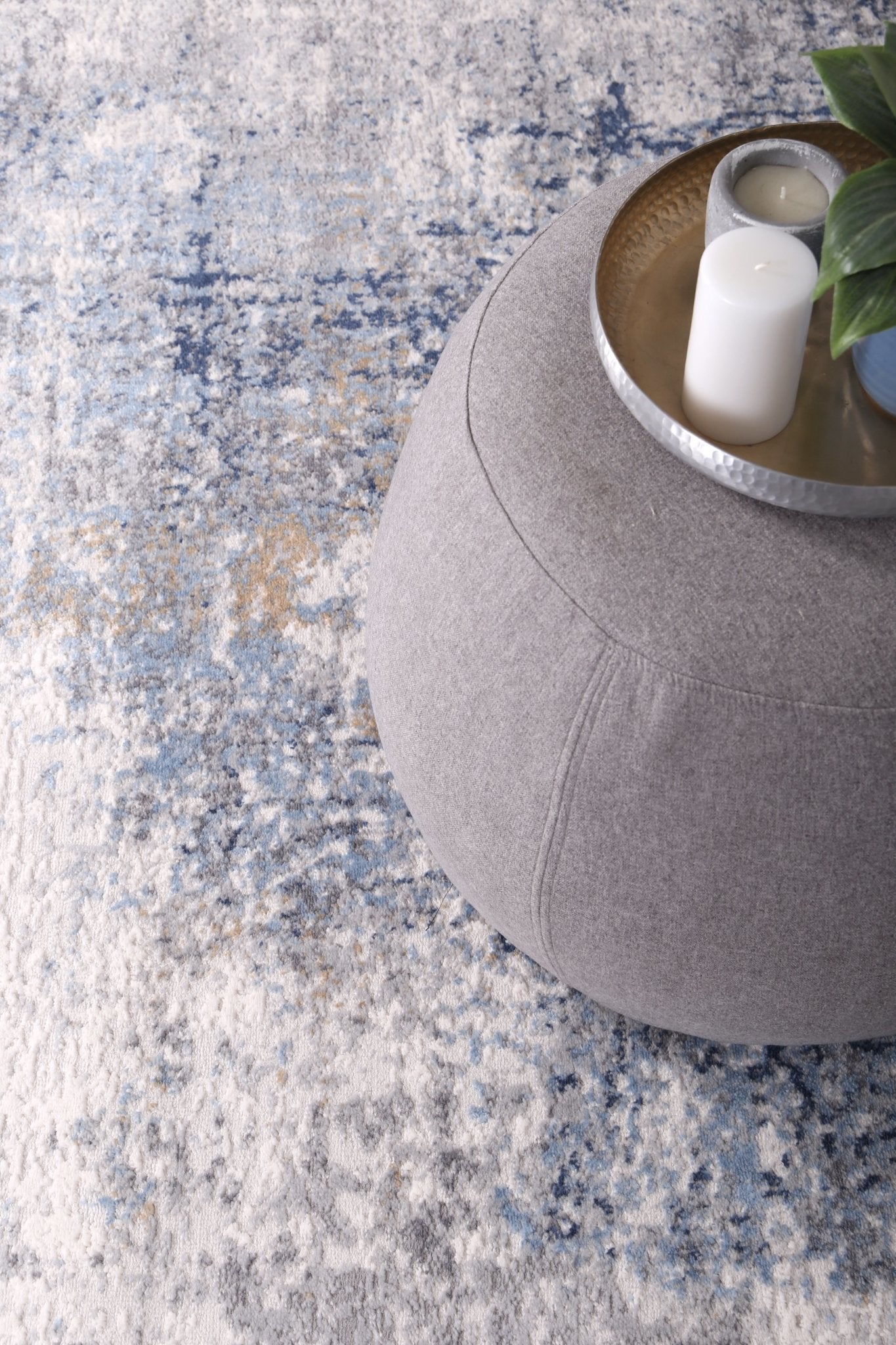 Navy & Cream Expressions Modern Rug - Nova Rugs