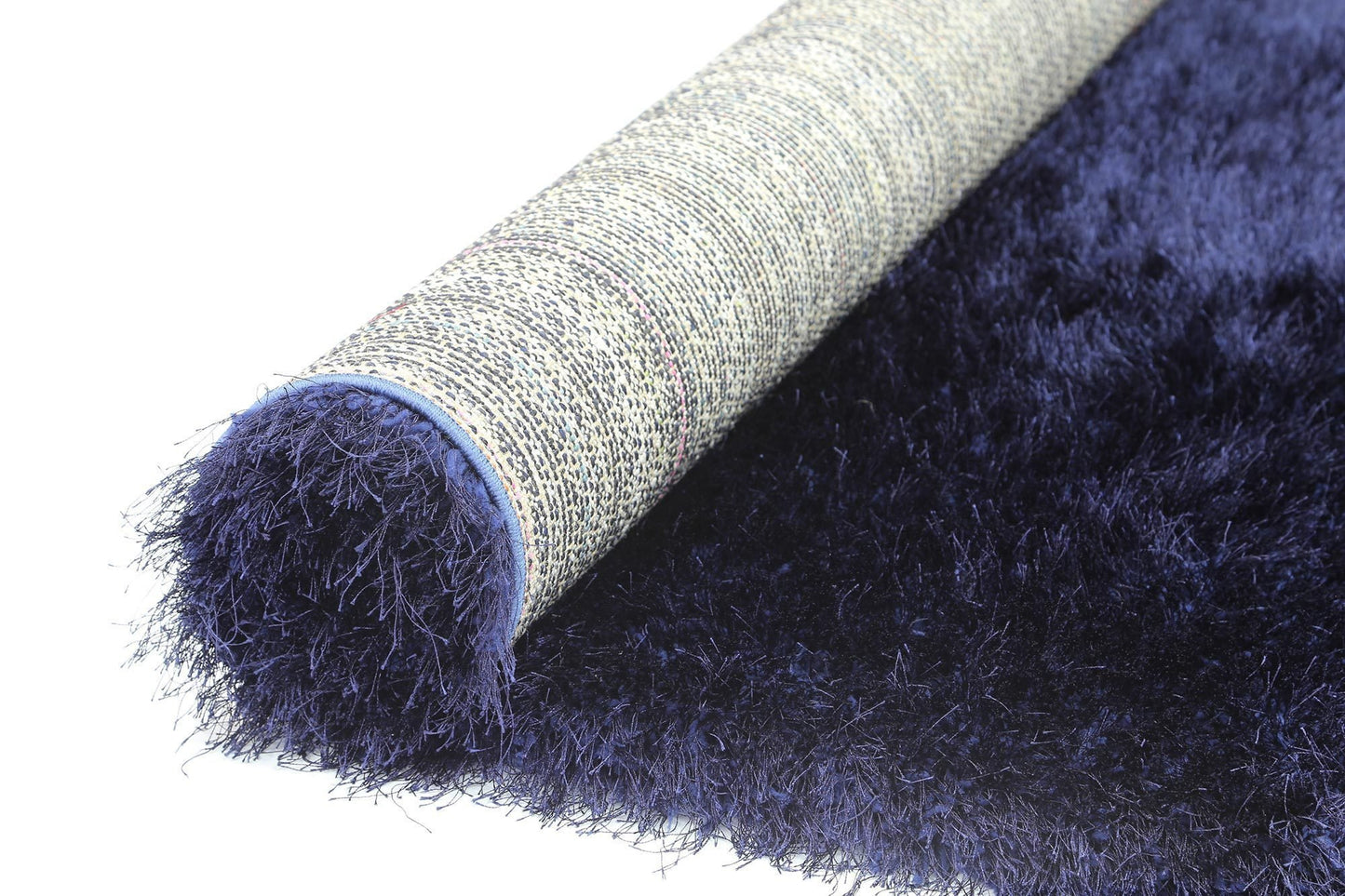 Navy Evas Shag Rug - Nova Rugs