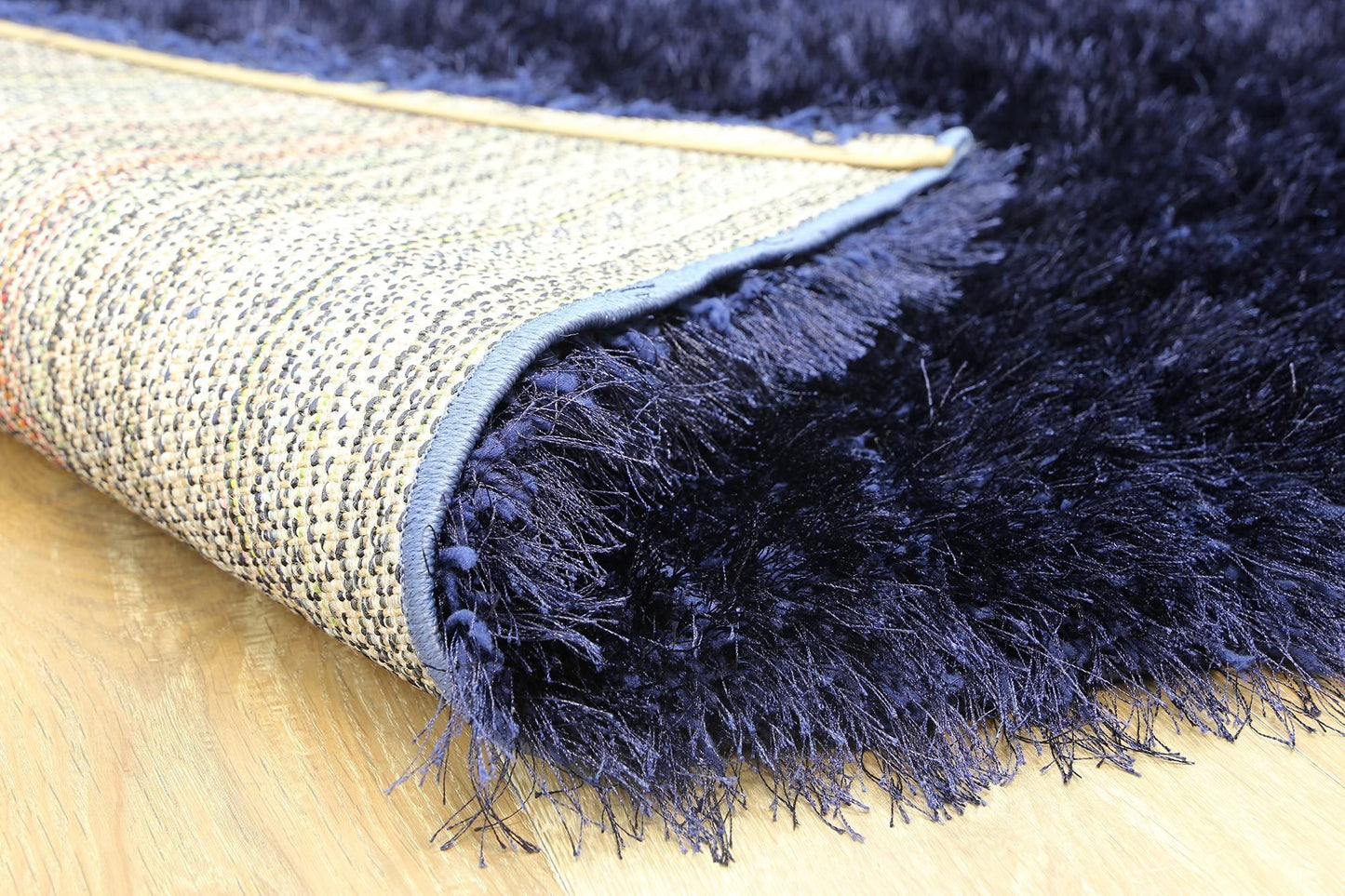 Navy Evas Shag Rug - Nova Rugs