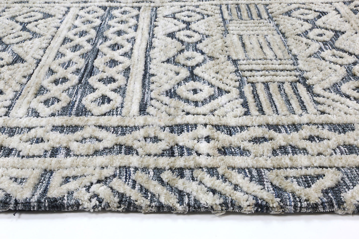Navy Glenroy Hand-Tufted Rug - Nova Rugs
