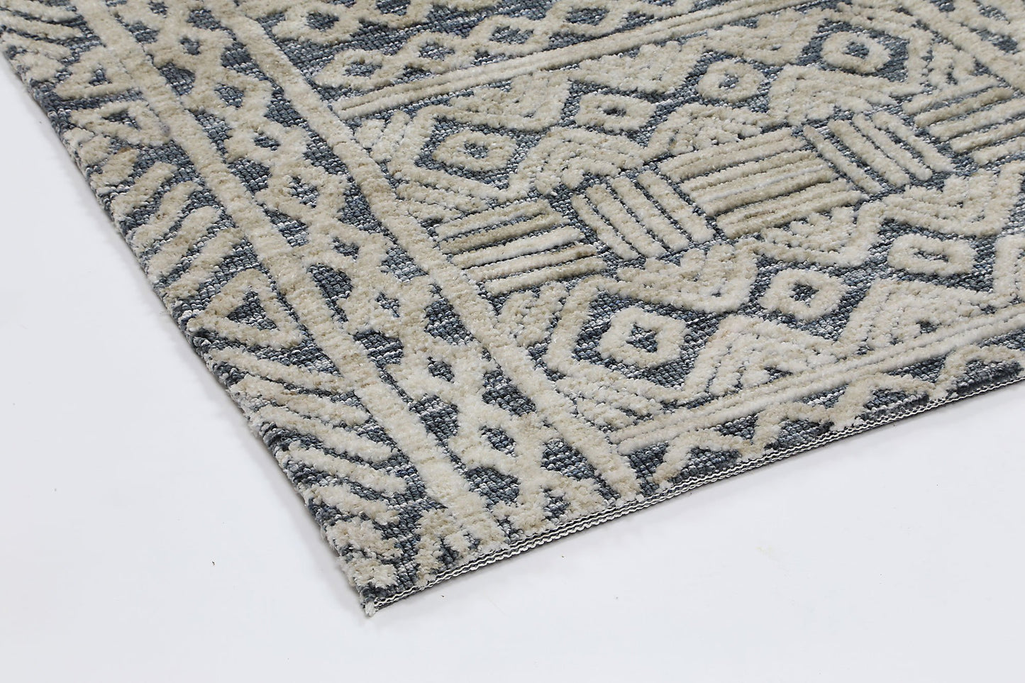Navy Glenroy Hand-Tufted Rug - Nova Rugs