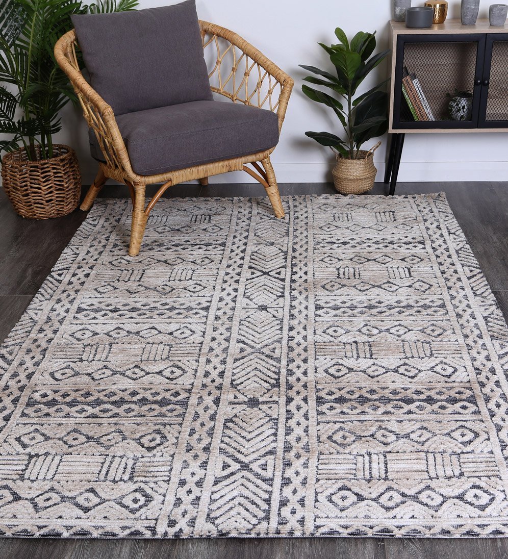 Navy Glenroy Hand-Tufted Rug - Nova Rugs