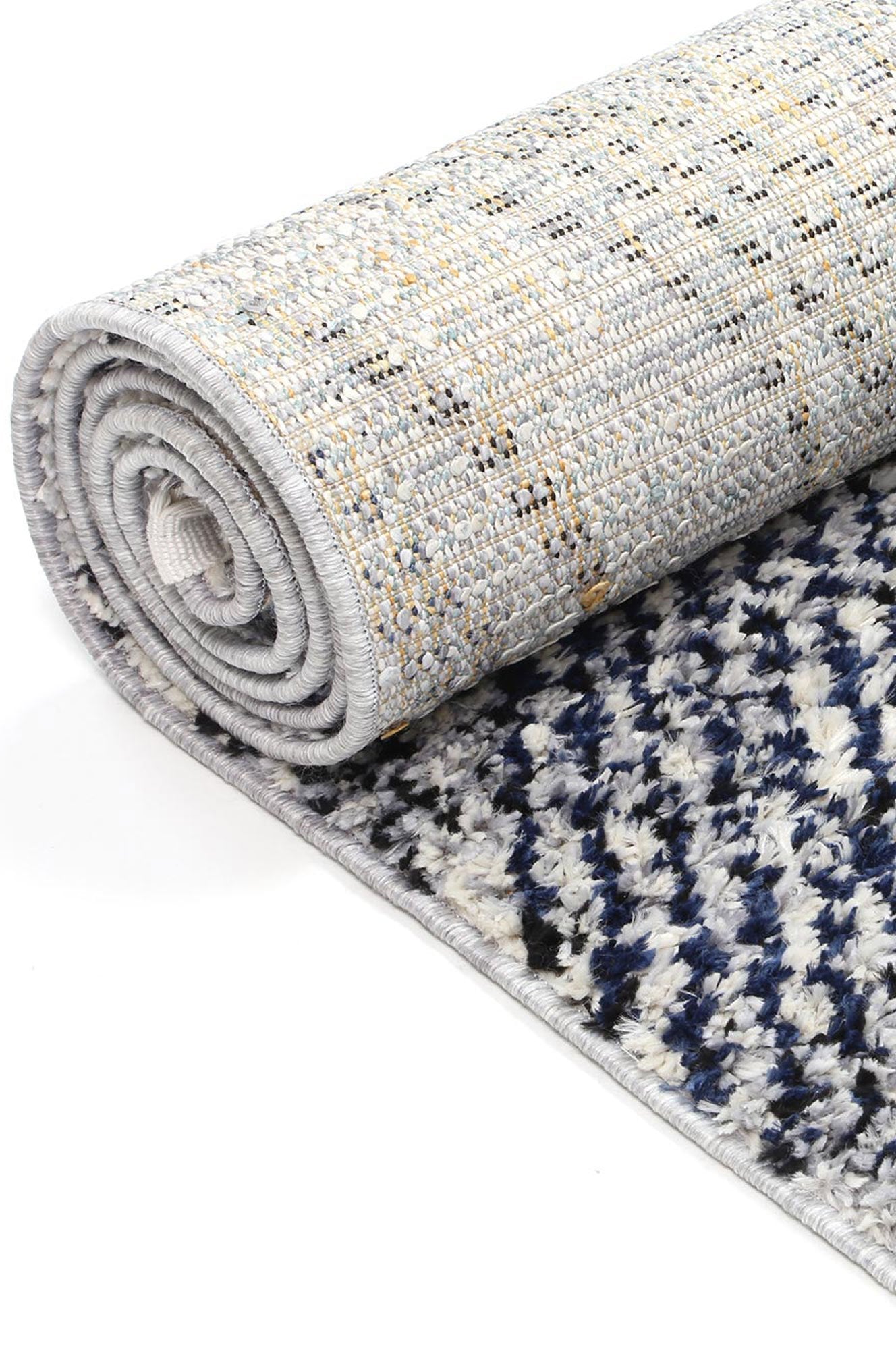 Navy Myk Geometric Rug - Nova Rugs