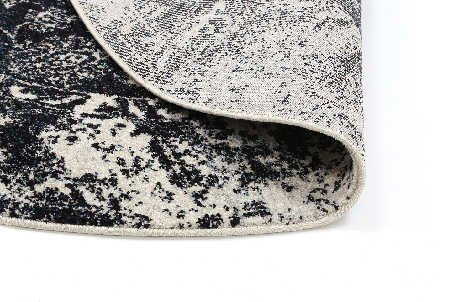 Navy Simone IX Round Rug - Nova Rugs